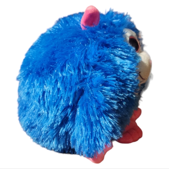 Vtg 2012 Ty Jerry Monstaz Blue Monster Cozy Big Pink Eyes Ears Hands Feet Nose - Picture 4 of 7